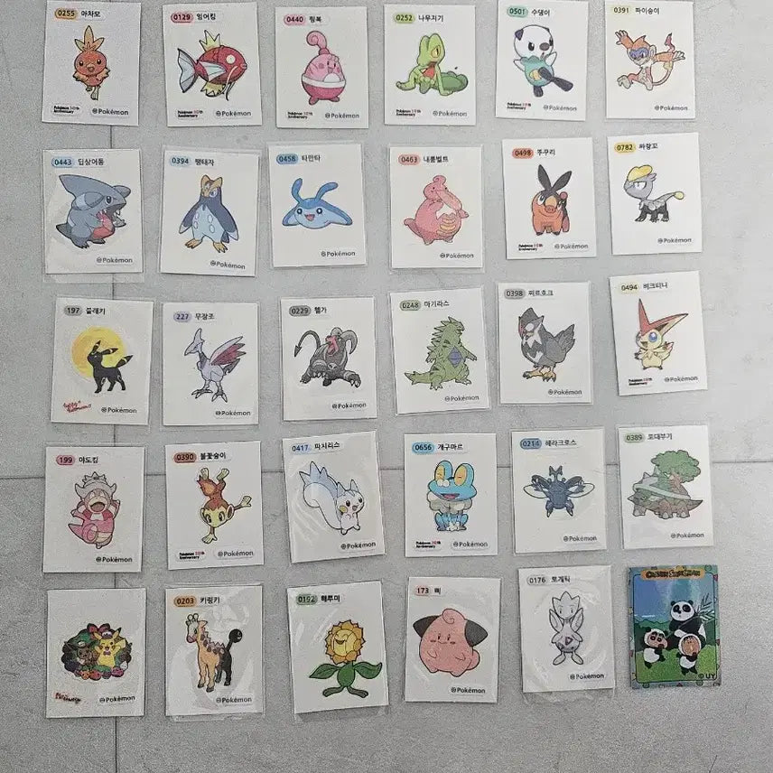 [BUNJANG] Pokemon Tteu-ttteu Seal Bundle Set (Mew, KBO Edition) / 포켓몬 24k 띠부씰, 뮤 띠부씰, KBO 크보 띠부씰, 포켓몬 띠부씰