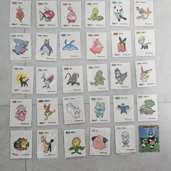 [BUNJANG] Pokemon Tteu-ttteu Seal Bundle Set (Mew, KBO Edition) / 포켓몬 24k 띠부씰, 뮤 띠부씰, KBO 크보 띠부씰, 포켓몬 띠부씰