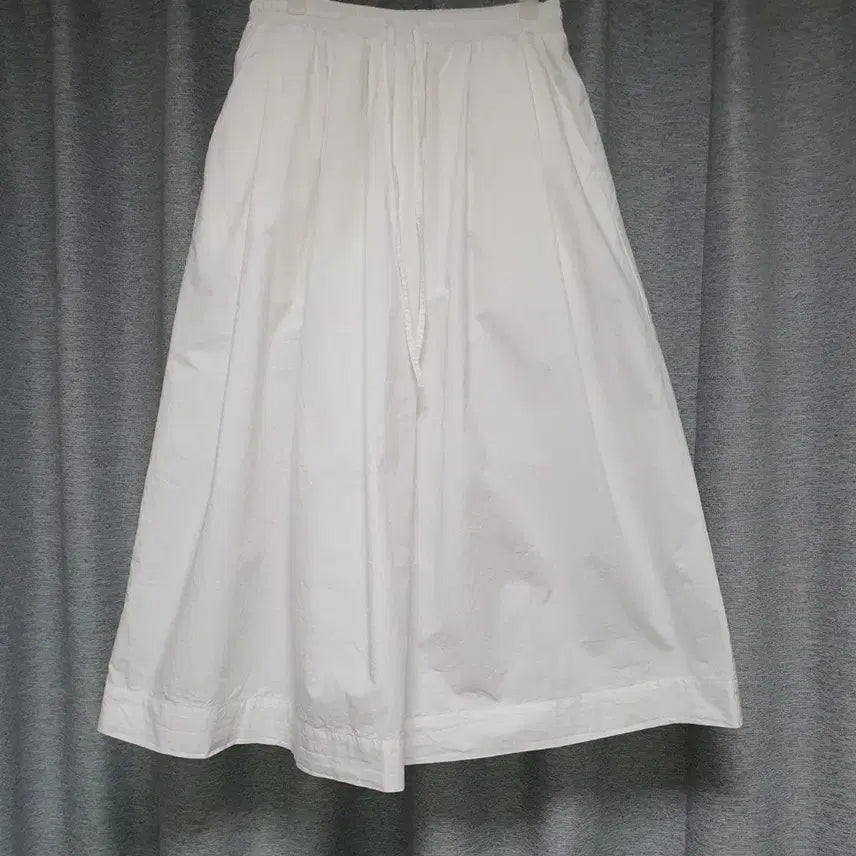 [BUNJANG] Lebetter White Midi-Long Skirt / lu better 르버터 여자 바스락 화이트 미디롱 스커트 f