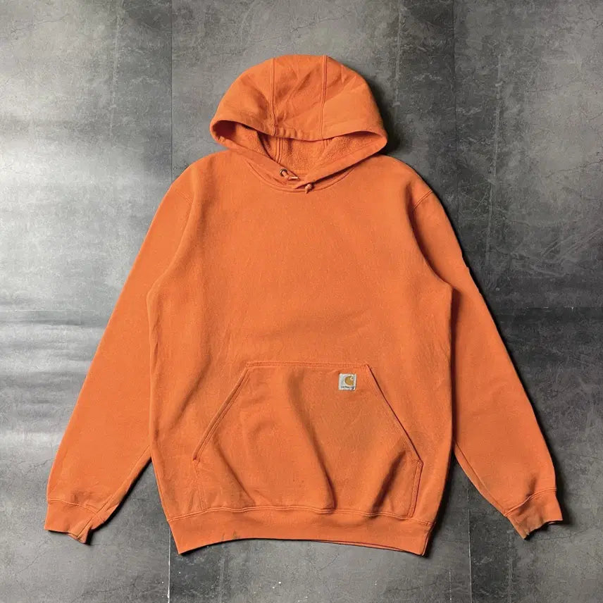 [BUNJANG] Carhartt Vintage Orange Fleece Hoodie / CARHARTT 칼하트 빈티지 오렌지 기모 후드티 A00912