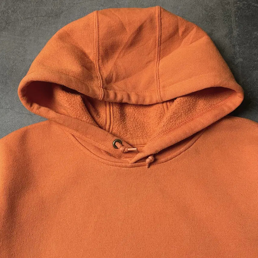 [BUNJANG] Carhartt Vintage Orange Fleece Hoodie / CARHARTT 칼하트 빈티지 오렌지 기모 후드티 A00912