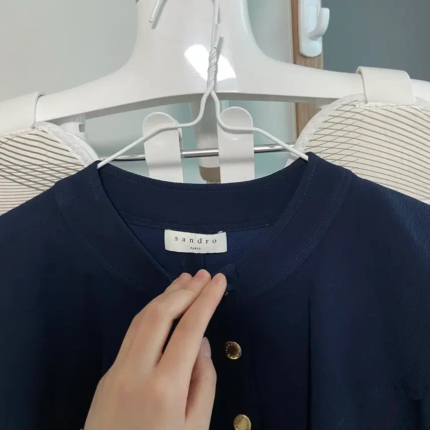 [BUNJANG] Sandro Cape Collar Dress / SANDRO 산드로 케이프 카라 드레스 원피스 (38)