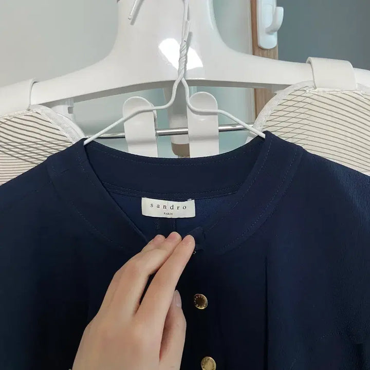 [BUNJANG] Sandro Cape Collar Dress / SANDRO 산드로 케이프 카라 드레스 원피스 (38)