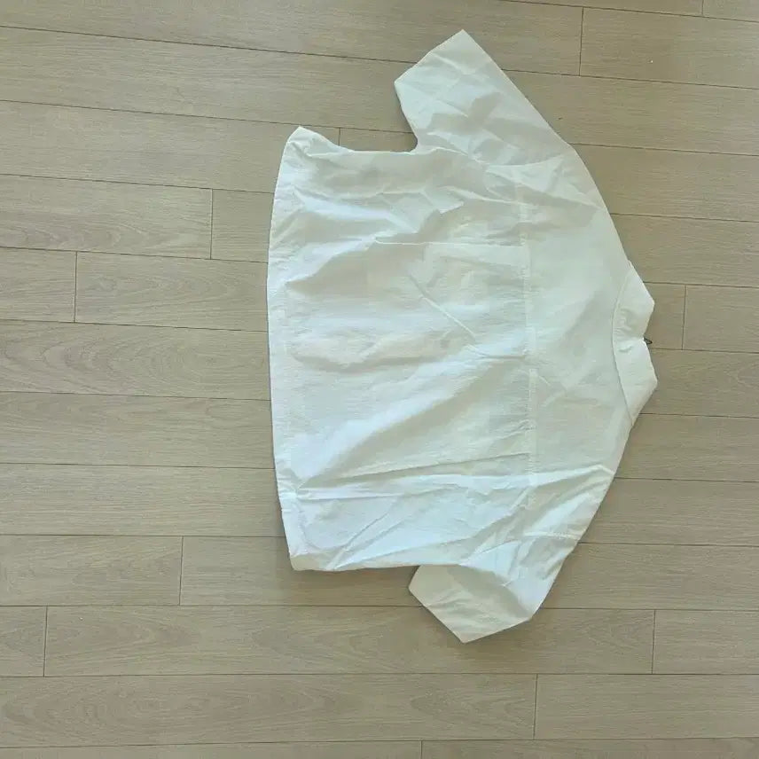 [BUNJANG] Crop Pocket String Shirt - Ivory / 크롭 포켓스트링 셔츠 아이보리