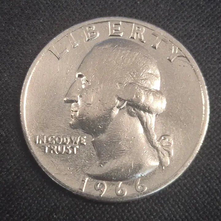 [BUNJANG] 1966 USA Quarter Dollar Coin / 1966년 미국 쿼터달러 동전 [EP. 2522]