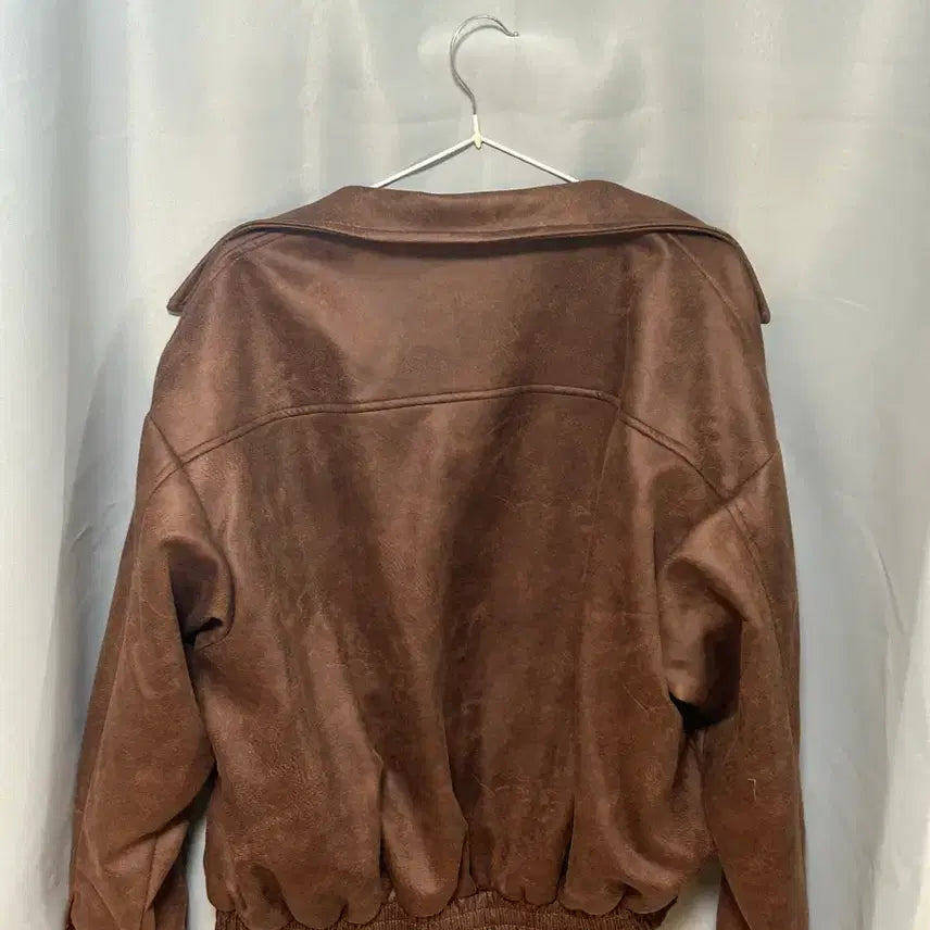 [BUNJANG] Black Moment Vegan Suede Zip-Up Jacket Brown / 블랙모먼트 비건 스웨이드 집업 자켓 브라운 판매합니다