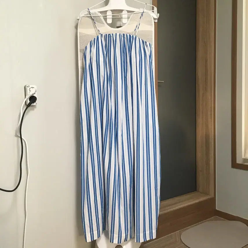 [BUNJANG] GANNI Striped Organic Cotton Maxi Dress Size 34 / GANNI 가니 스트라이프 오가닉 원피스 (34)