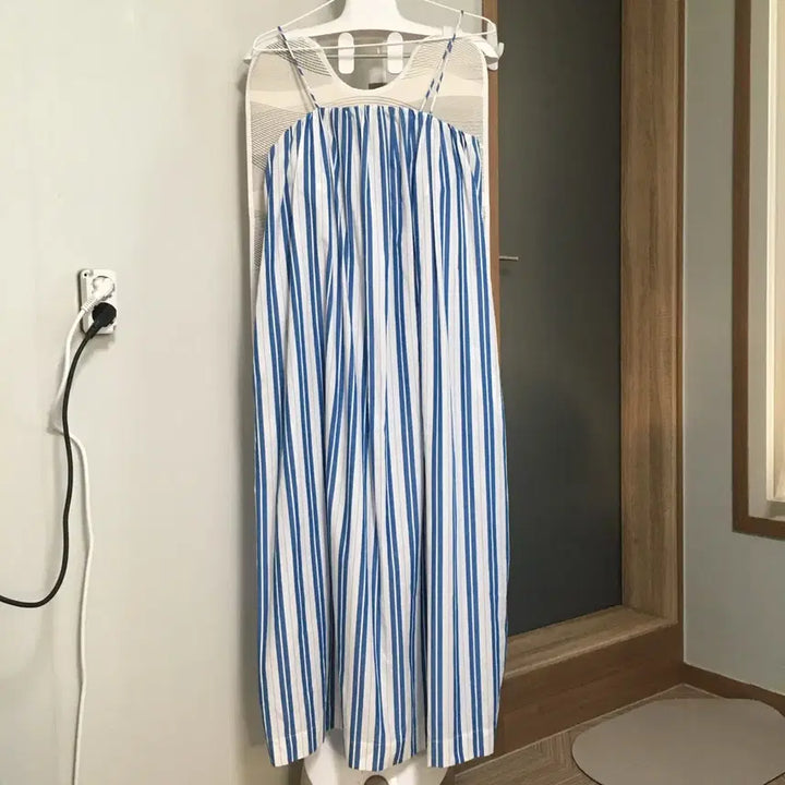 [BUNJANG] GANNI Striped Organic Cotton Maxi Dress Size 34 / GANNI 가니 스트라이프 오가닉 원피스 (34)