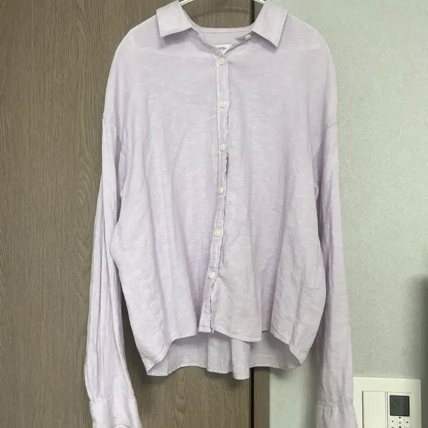 [BUNJANG] TOPTEN Linen Shirt Lavender Size 95 / 탑텐 후들후들 연보라 여름 린넨 셔츠 95