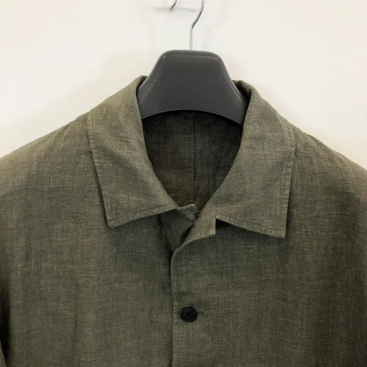 [BUNJANG] Intermezzo Ormezzano Linen 100% Jacket Khaki / 인터메조 이태리 오르메짜노 마 100% 자켓 103-91-175