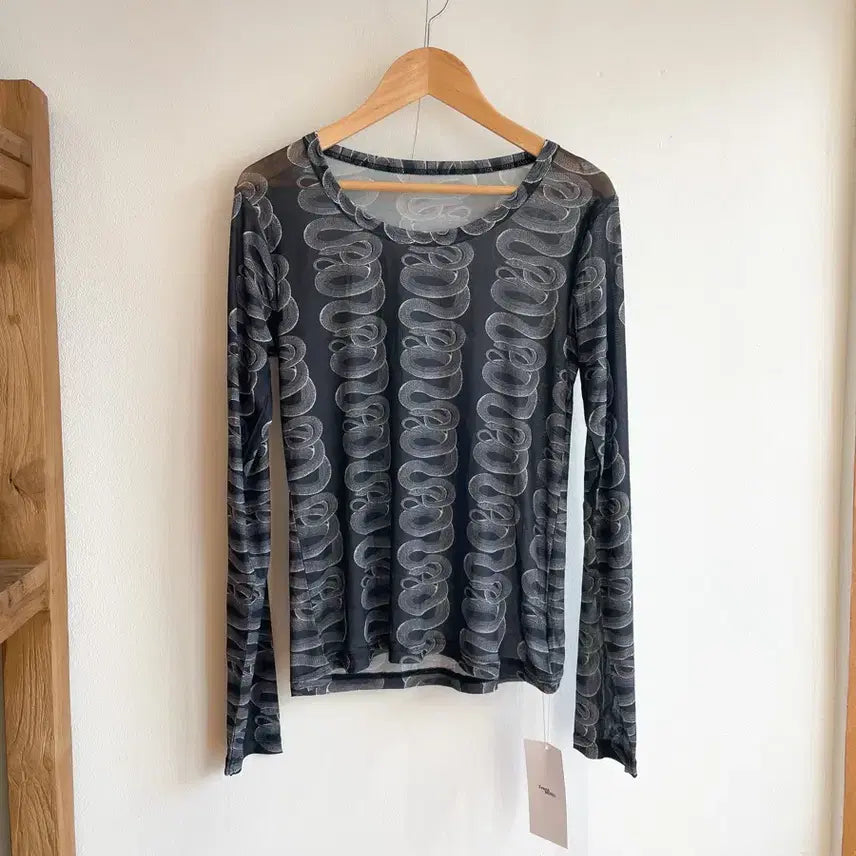 [BUNJANG] Hysteric Glamour Snake Mesh T-Shirt / 히스테릭글래머 스네이크 메쉬 티셔츠