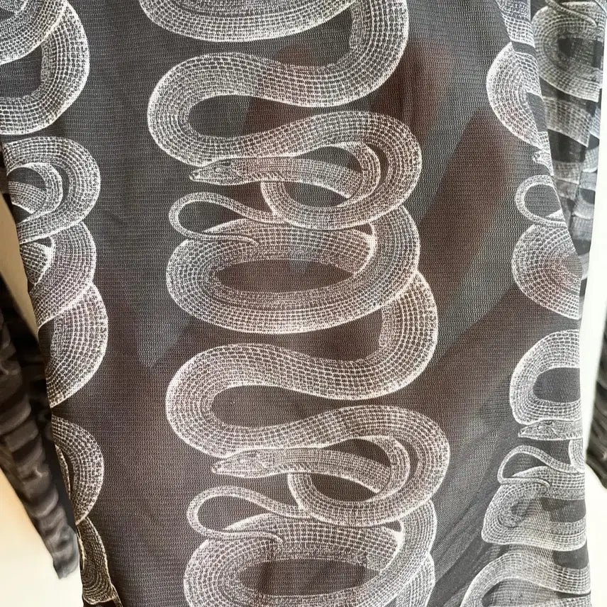 [BUNJANG] Hysteric Glamour Snake Mesh T-Shirt / 히스테릭글래머 스네이크 메쉬 티셔츠