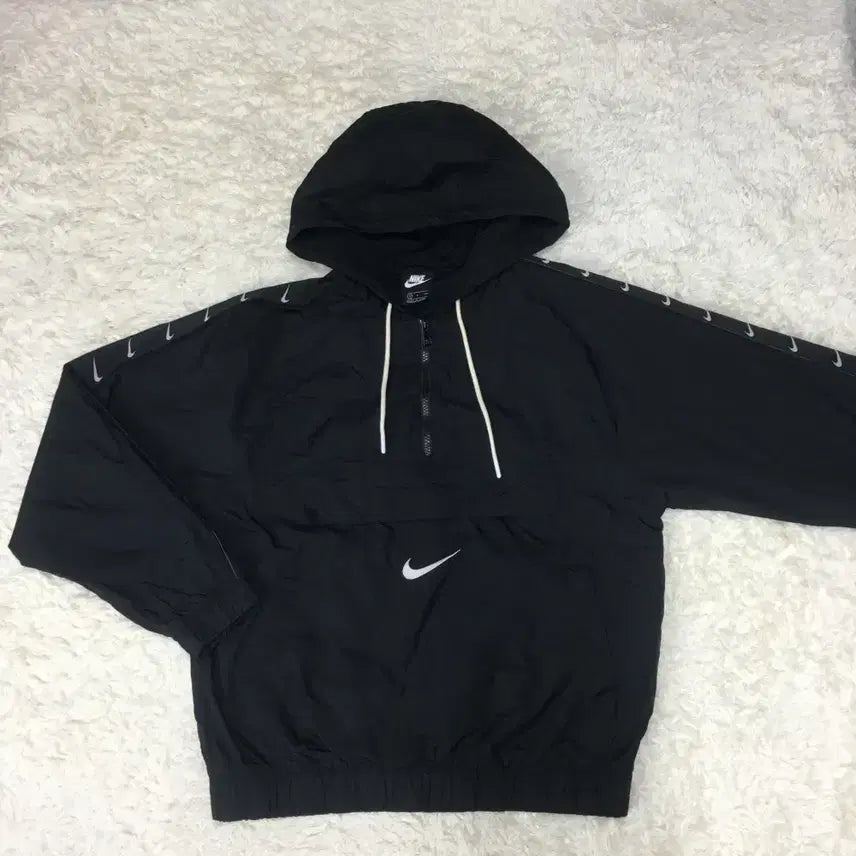 [BUNJANG] Nike Big Swoosh Woven Anorak Jacket / 나이키 빅스우시 우븐 아노락 만원샵 EE01