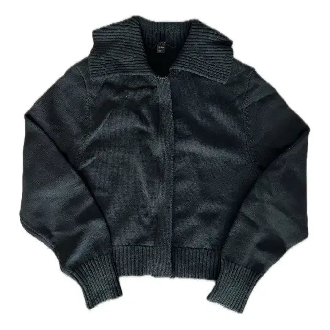[BUNJANG] COS Dark Green Big Collar Cropped Cardigan XS / COS 코스 다크그린 빅카라 가디건