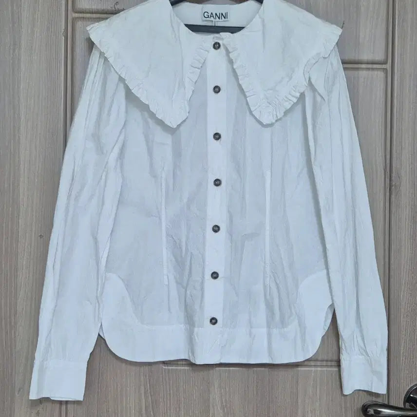 [BUNJANG] GANNI Frill Blouse (Women&