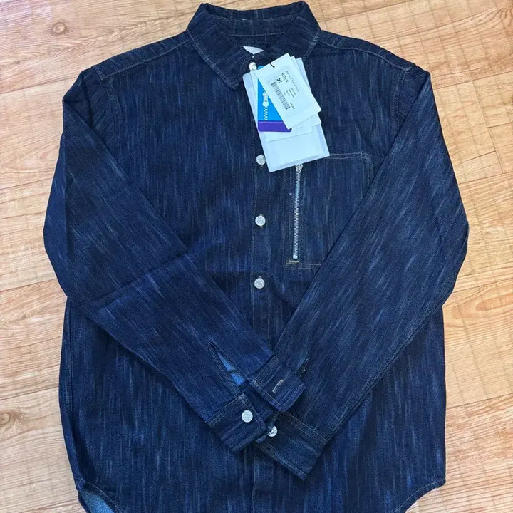 [BUNJANG] Sae-ter Zip Pocket Denim Shirt Indigo / 세터 집 포켓 데님 셔츠 인디고 새상품 팝니다.