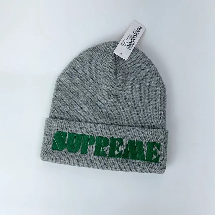 [BUNJANG] Supreme Stencil Beanie Heather Grey / 슈프림 스텐실 비니 헤더 그레이