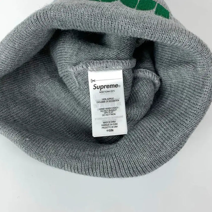 [BUNJANG] Supreme Stencil Beanie Heather Grey / 슈프림 스텐실 비니 헤더 그레이