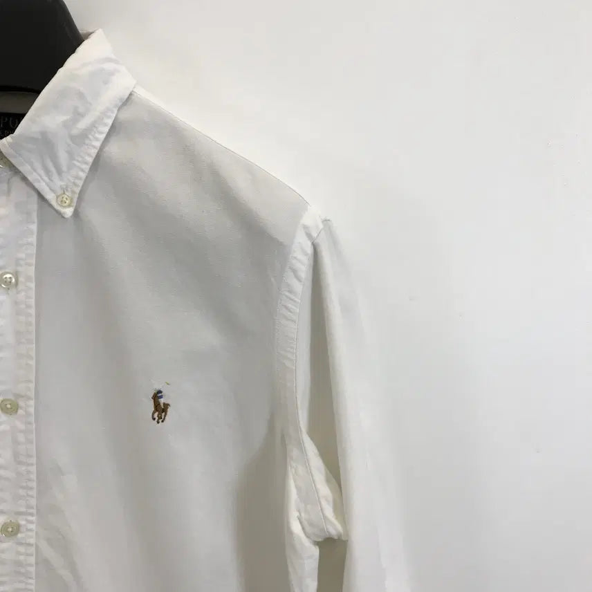 [BUNJANG] Polo Ralph Lauren Classic Fit White Shirt - Cotton / 폴로 랄프로렌 클래식핏 화이트셔츠 QR정품 [M]