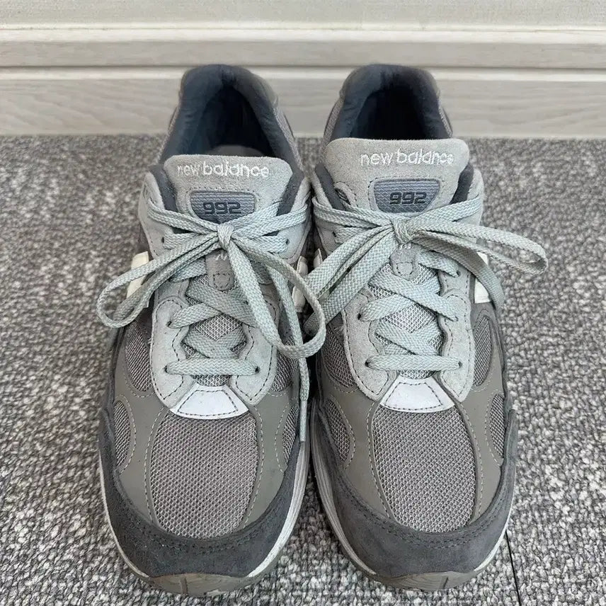 [BUNJANG] New Balance 992 Grey Red Blue / [275] 뉴발란스 992 그레이 레드 블루