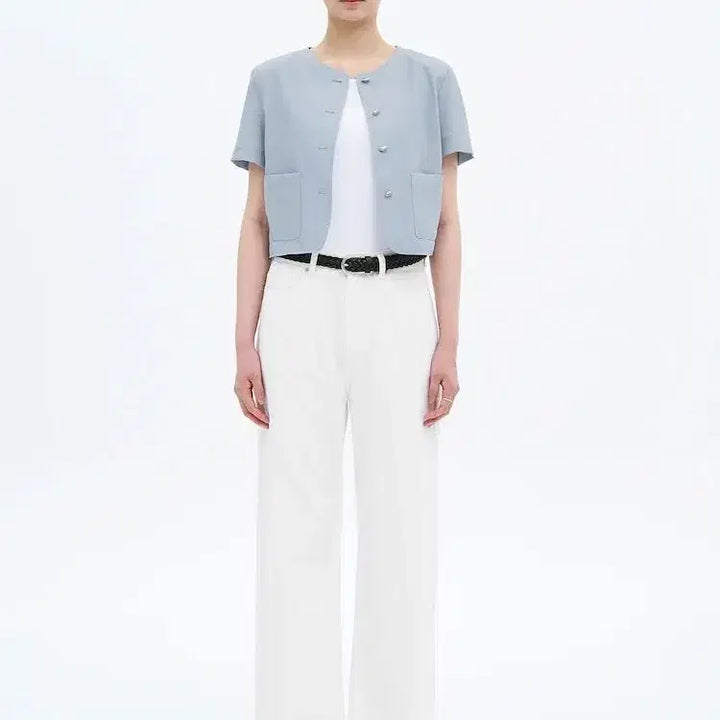 [BUNJANG] 8 Seconds White Denim Wide Pants / 에잇세컨즈 화이트 데님 와이드 팬츠