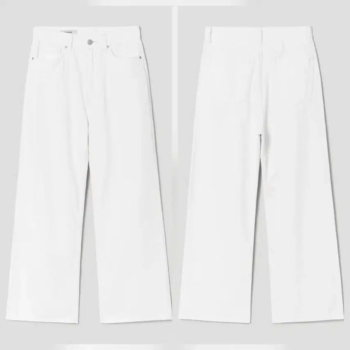 [BUNJANG] 8 Seconds White Denim Wide Pants / 에잇세컨즈 화이트 데님 와이드 팬츠