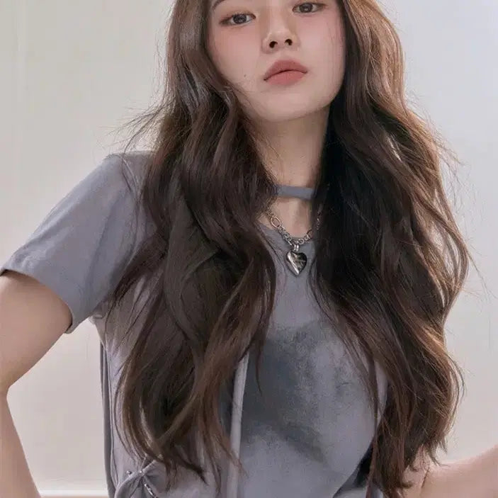 [BUNJANG] PinkAge Fairy Perm Giselle Light Half Wig Natural Black / 핑크에이지 페어리펌 지젤 라이트반가발 네추럴블랙