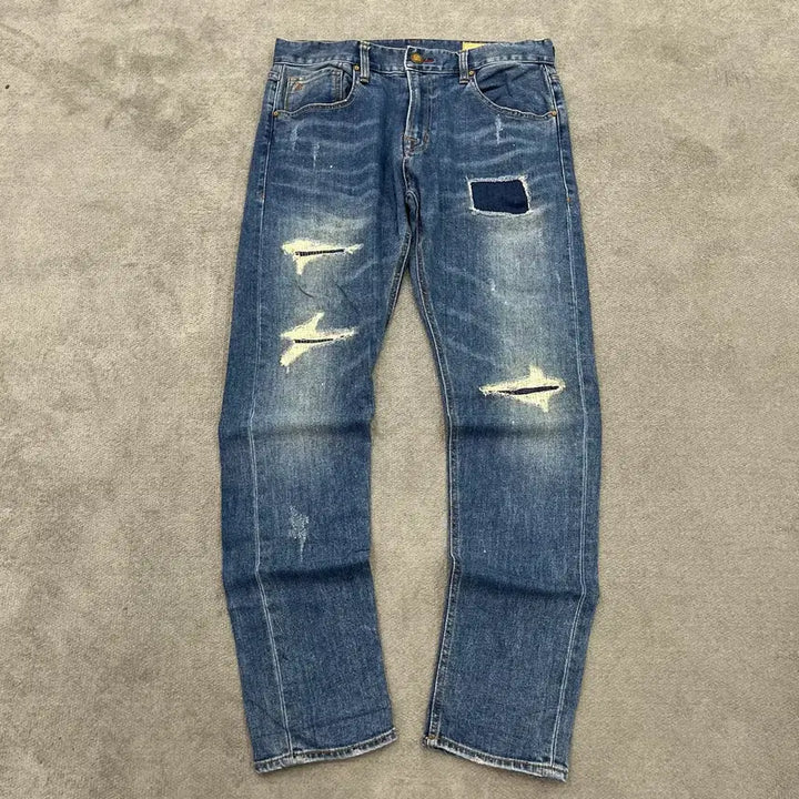 [BUNJANG] Buckaroo 32 Distressed Wash Denim Pants / 32 버커루 데미지 워싱 데님팬츠