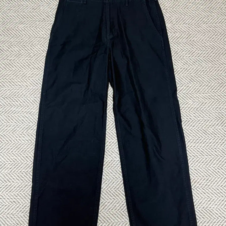 [BUNJANG] Musinsa Standard Satin Officer Pants Navy 28 / 무탠다드 백 사틴 오피서 팬츠 네이비 28