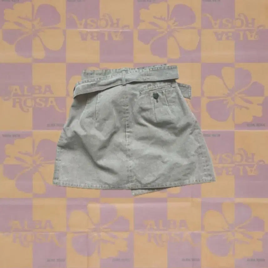 [BUNJANG] ALBAROSA Sand Beige Button Wrap Skirt / ALBAROSA 알바로사 샌드베이지 버튼 랩스커트