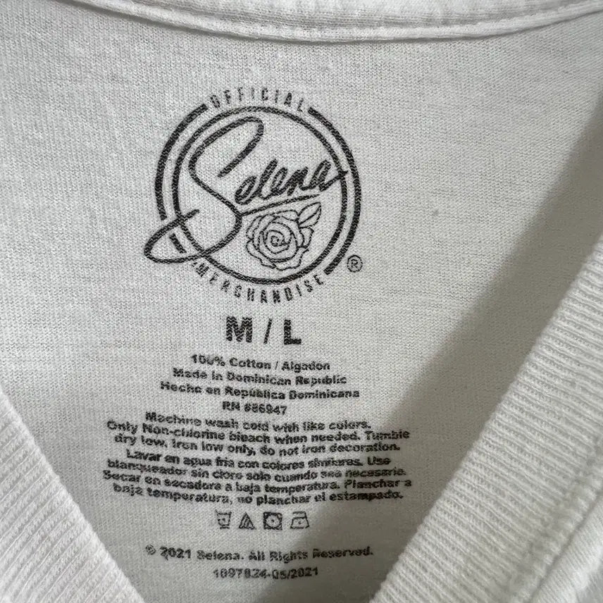 [BUNJANG] Selena Quintanilla Graphic T-Shirt White / 셀레나 퀸타니야 프린팅 티셔츠 화이트