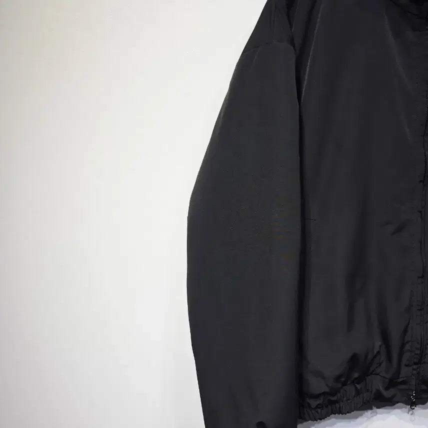 [BUNJANG] ETHOS Black Fleece Collar Blouson Jumper / ETHOS 에토스 플리스 카라 블랙 블루종 점퍼