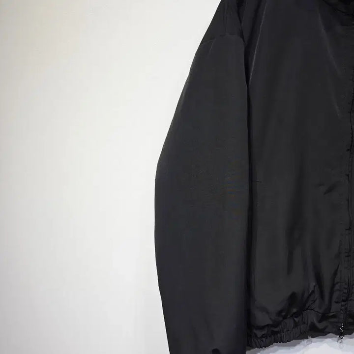 [BUNJANG] ETHOS Black Fleece Collar Blouson Jumper / ETHOS 에토스 플리스 카라 블랙 블루종 점퍼