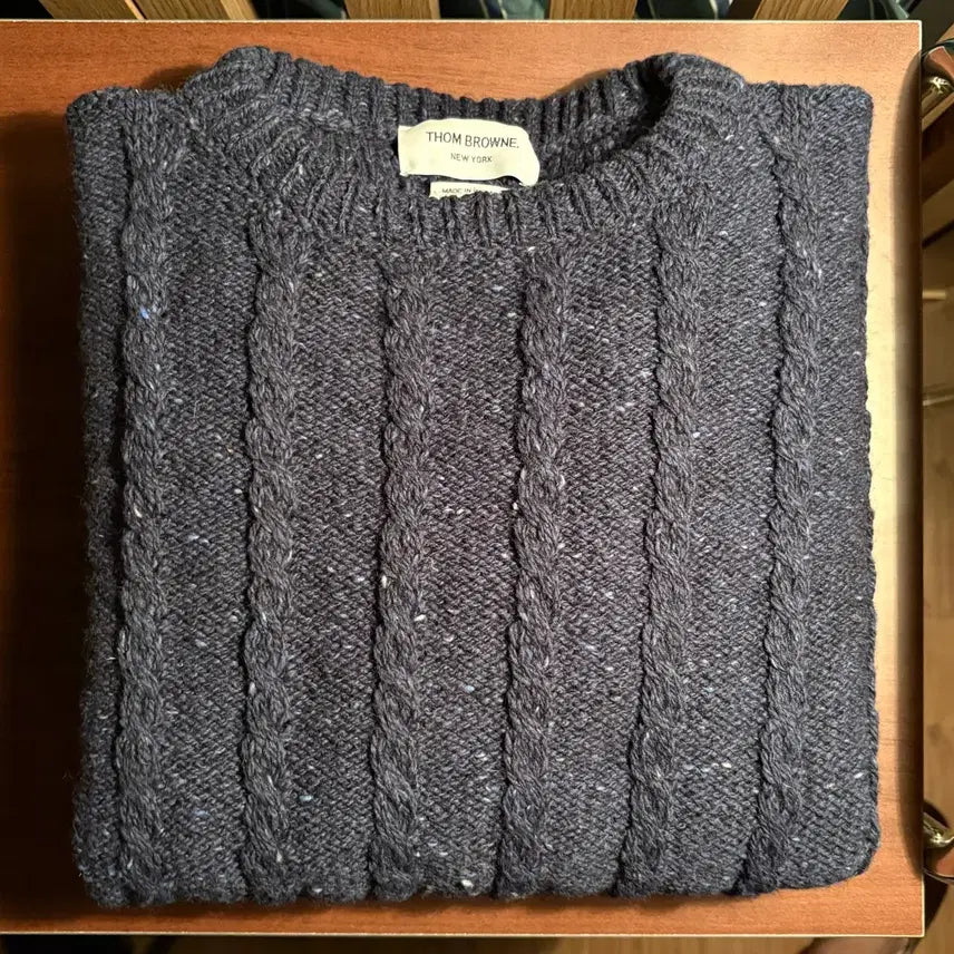 [BUNJANG] Thom Browne Donegal Knit Size 4 / 톰브라운 도네갈 니트 4사이즈 새상품