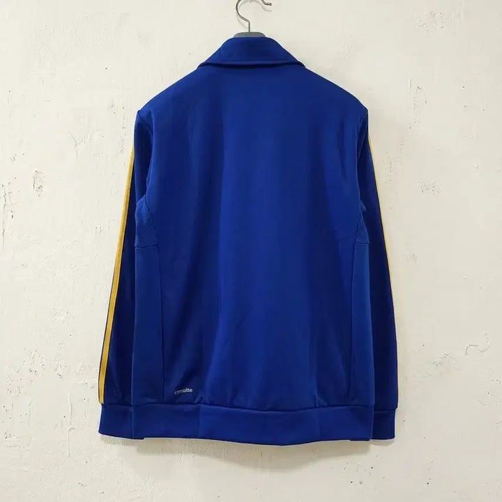 [BUNJANG] Adidas Blue/Yellow 3-Stripes Track Top (Size 95) / 아디다스 파랑/노랑 삼선 트랙탑 95