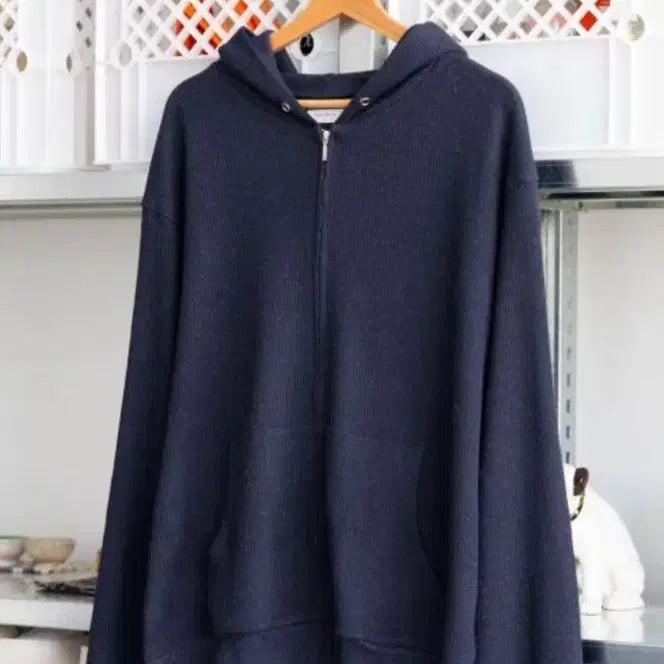 [BUNJANG] Everyone Waffle Hoodie Zip-up / 에브리원 와플 후디집업