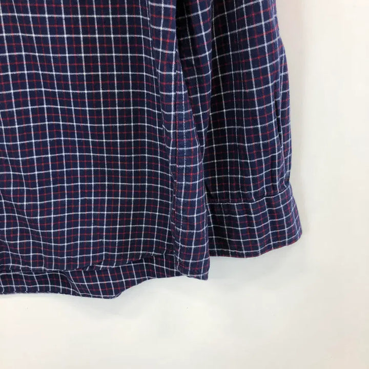 [BUNJANG] Uniqlo Button-Down Check Shirt Navy L / 유니클로 버튼다운 체크셔츠 L 네이비