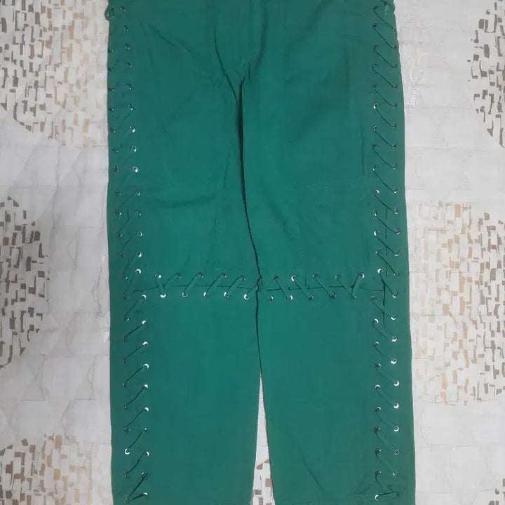 [BUNJANG] Ozsècôns Green Cotton Pants 34 Inch / [새상품] 오즈세컨 그린 면바지 34인치