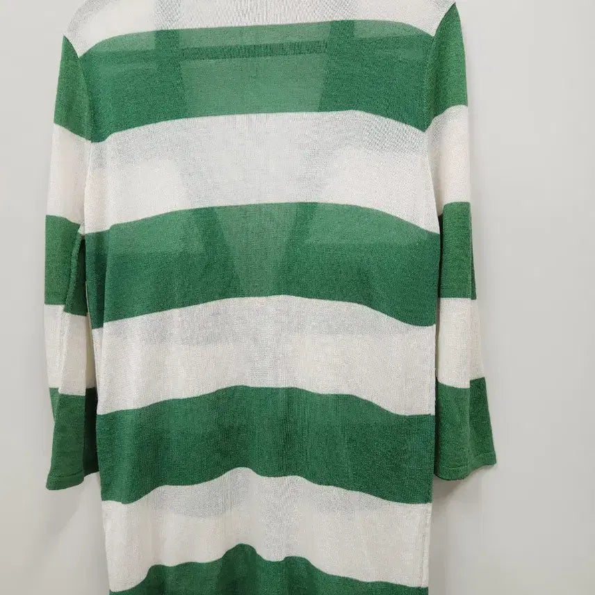 [BUNJANG] SBEZ No. 9 Green Stripe Cardigan / sbez no. 9 그린 스트라이프 가디건