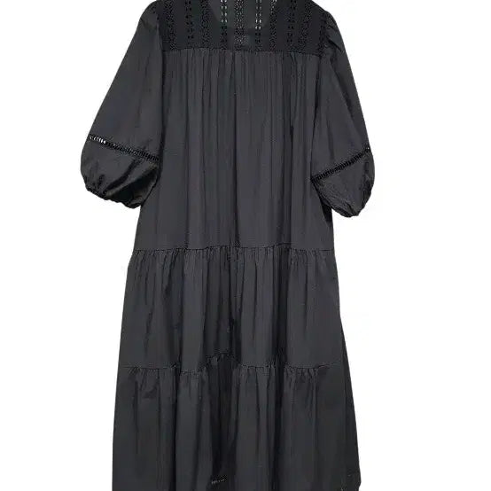 [BUNJANG] The AtG Eyelet Puff Sleeve Long Dress (Size 66-88) / the AtG더엣지 정품 아일렛 퍼프롱원피스66~77 88