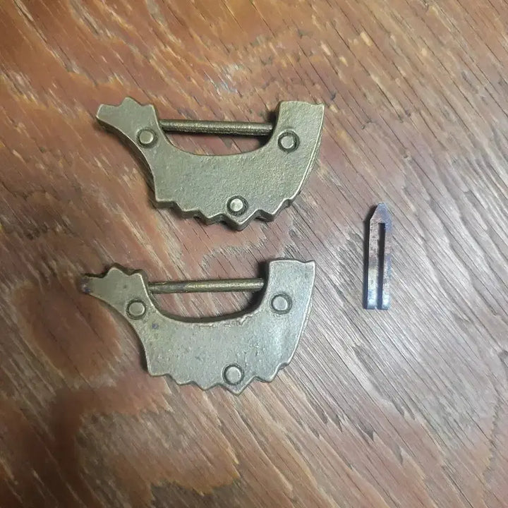 [BUNJANG] Vintage Fish Lock Set (2 pcs) / 빈티지 물고기 자물쇠 2개
