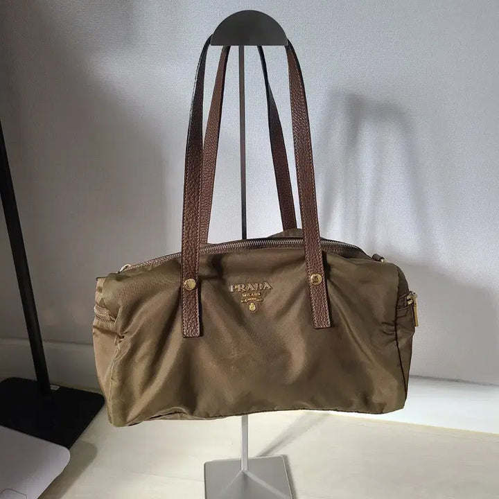 [BUNJANG] Prada Olive Khaki Tote Bag/Shoulder Bag / 프라다 올리브카키 토트백/숄더백