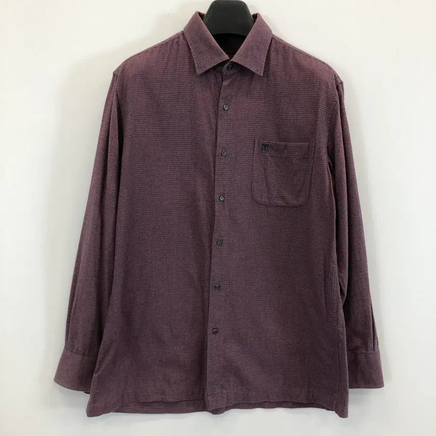 [BUNJANG] Daks Embroidered Logo Gingham Shirt (Size 100) / 닥스 자수로고 깅엄셔츠 100