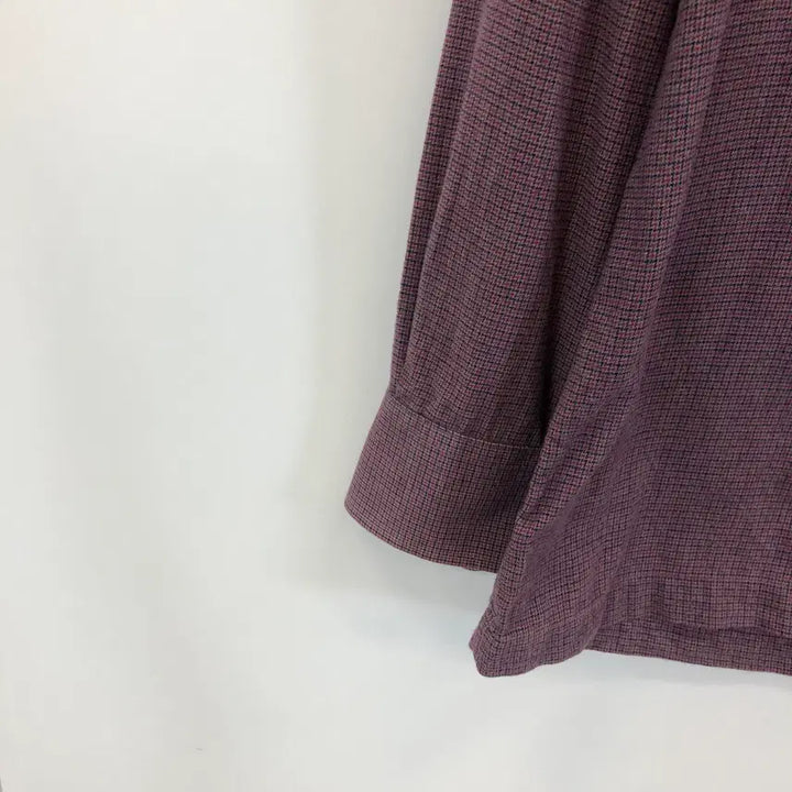 [BUNJANG] Daks Embroidered Logo Gingham Shirt (Size 100) / 닥스 자수로고 깅엄셔츠 100
