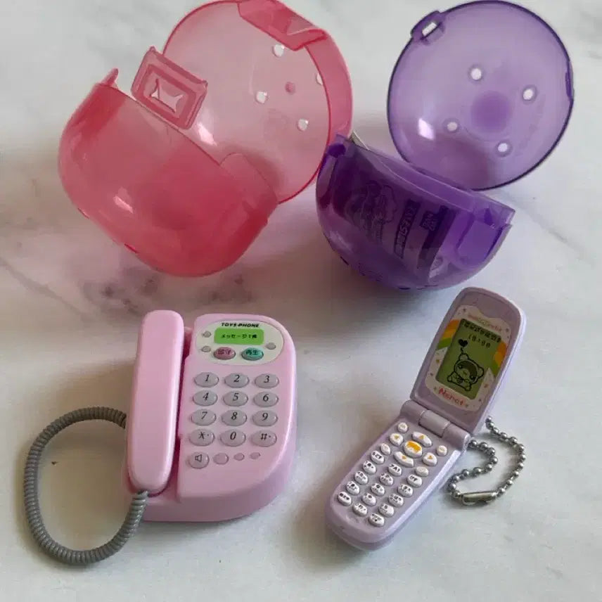 [BUNJANG] Telephone Gacha and Mobile Phone Gacha Keychain / 전화기 가챠 핸드폰 가챠
