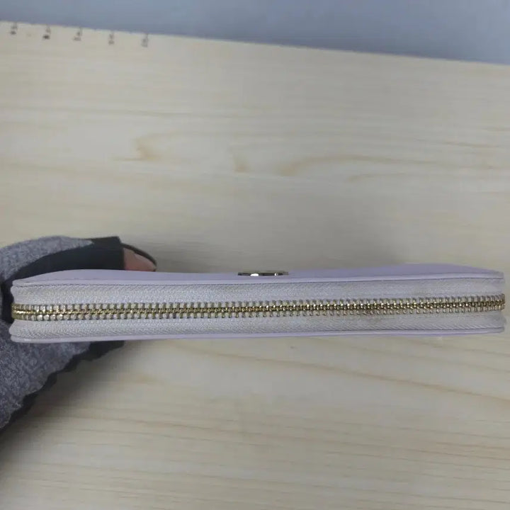 [BUNJANG] Tory Burch Bi-Fold Long Wallet Purple Leather / 19x11 토리버치 연보라 가죽 장지갑