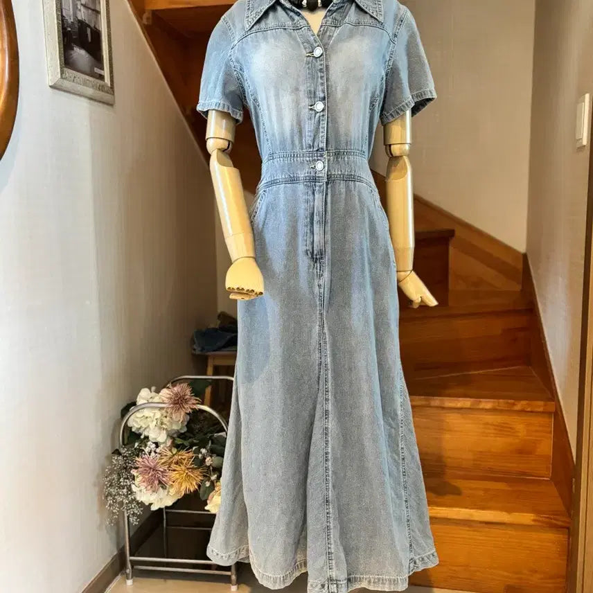 [BUNJANG] Sisley Long Denim Dress / 시슬리