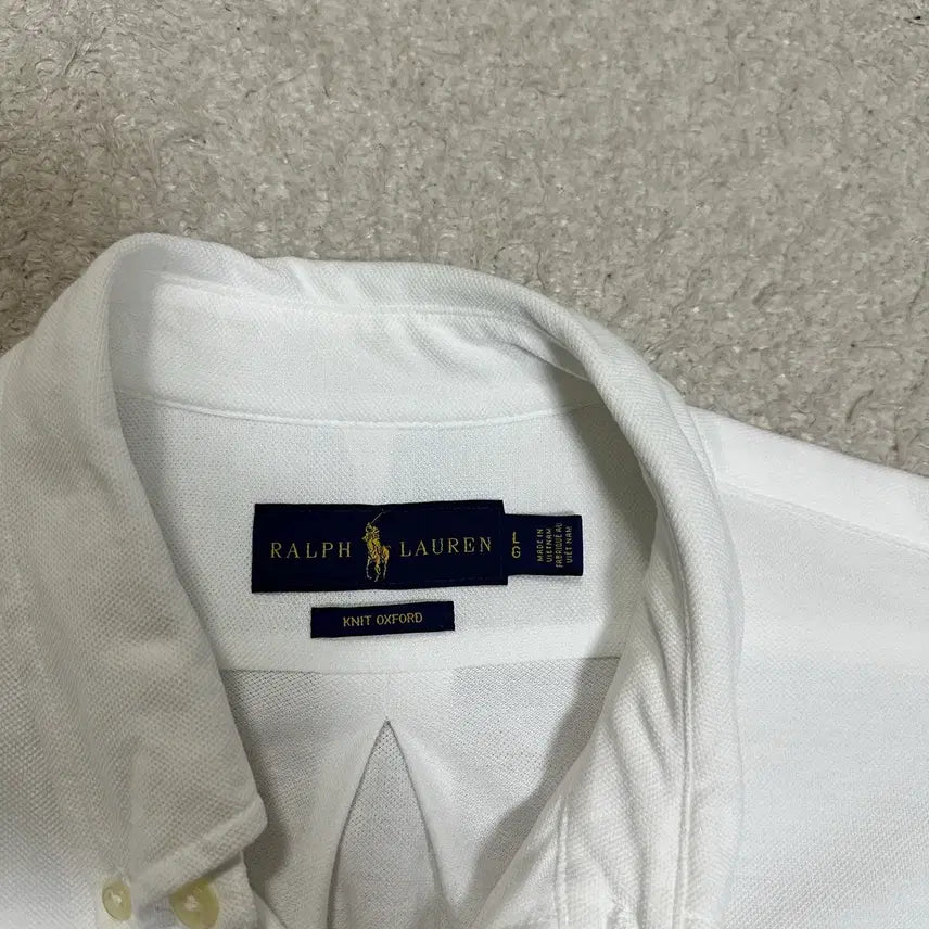 [BUNJANG] Polo Ralph Lauren White Polo Shirt L / 폴로 셔츠 화이트 L