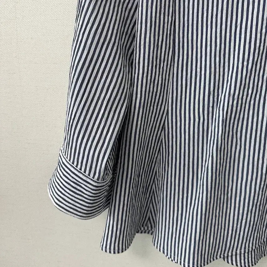 [BUNJANG] JJ JIGOTT Striped Spandex Blend Shirt Size 66 / JJ JIGOTT 스트라이프 스판 셔츠 66
