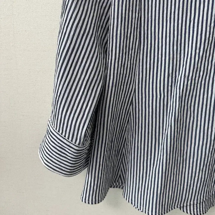 [BUNJANG] JJ JIGOTT Striped Spandex Blend Shirt Size 66 / JJ JIGOTT 스트라이프 스판 셔츠 66